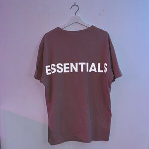 Essentials Fear of God Pink Logo Tee